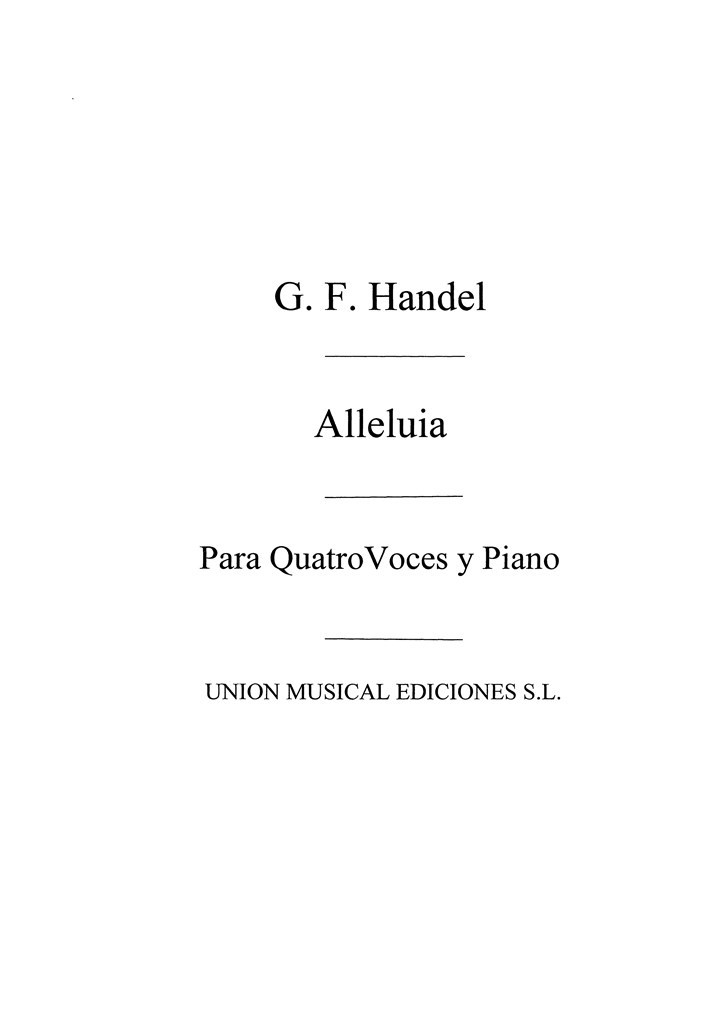 Haendel: Alleluia Del Oratorio El Mesias